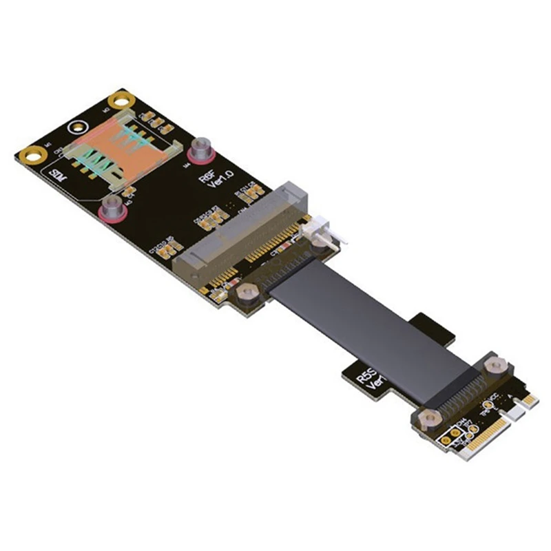 MPCIe в M.2 Key A.E. Удлинительный кабель Mini Pcie MPCI E Card to NGFF M2 Кабель удлинитель для