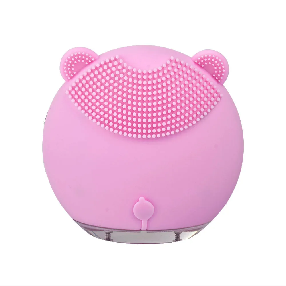 Мини электрическая Очищающая Массажная щетка для лица водостойкая силиконовая