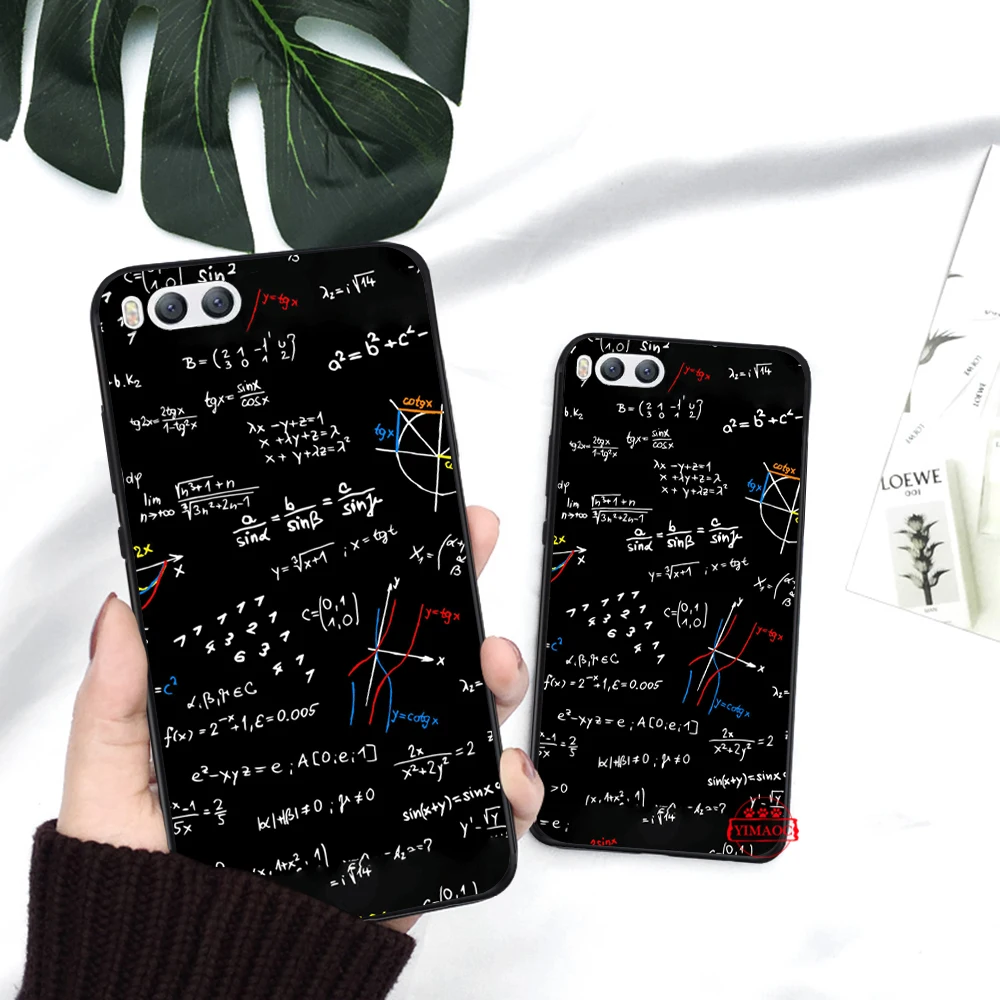Mc2 с E = mc Математика Альберт Эйнштейн силиконовый чехол для Xiaomi 6 8 9 SE A1 A2 A3 Lite F1 Mix 2S