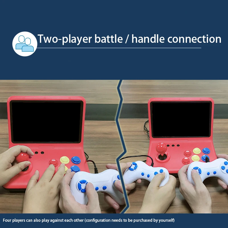 

A12 9 Inch Nostalgic Game Console Video Game Console Joystick Arcade A7 Architecture Quad-Core Cpu Simulator Game (64G)