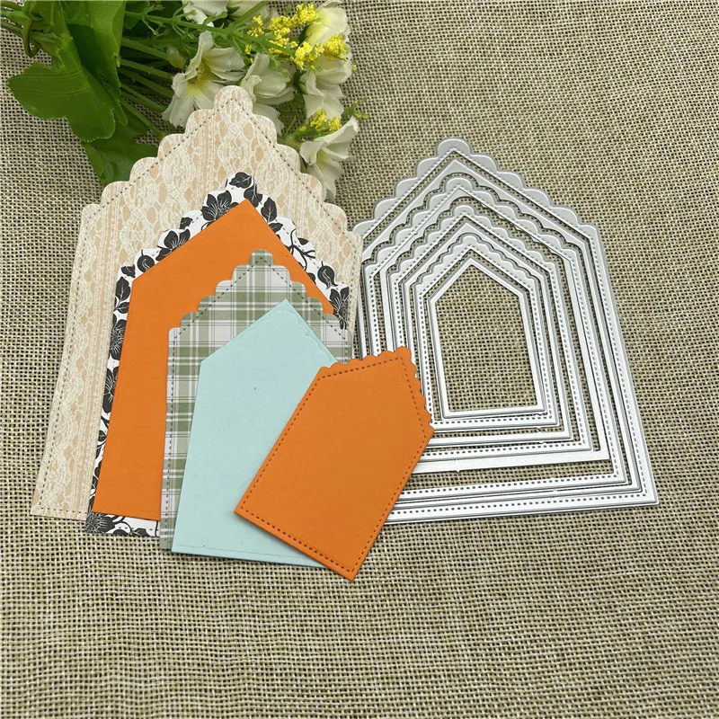 

8-слойная рамка для этикеток, металлическая Форма для резки, круглое отверстие, этикетка, этикетка, скрапбукинг, бумажный нож, форма, лезвие, ...