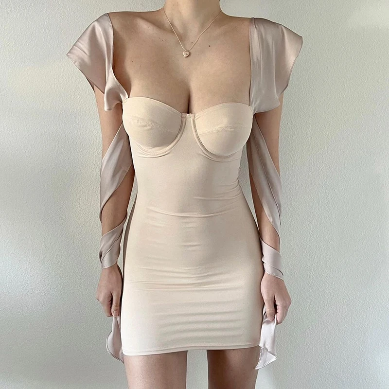 

2021 Women Summer Sexy Strapless Slim Black Package Hip Mini Dress Party Club Bodycon Dress Female Fashion Clothing Streetwear