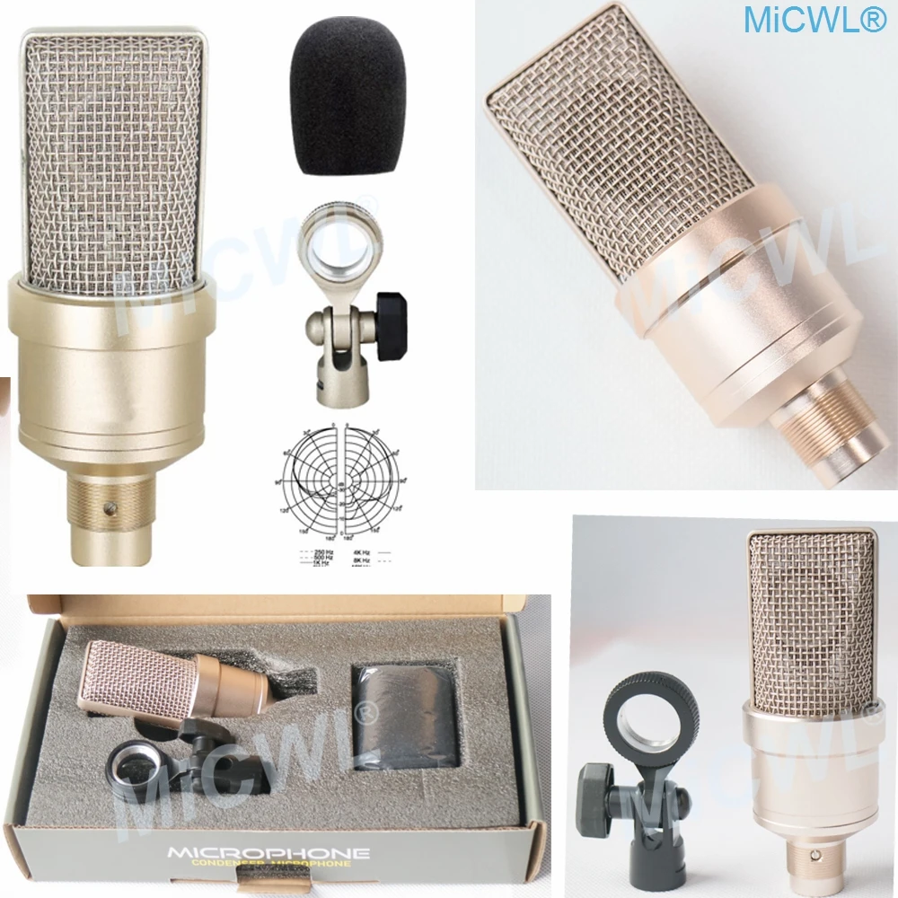 Большой мембранный кардиоидный конденсаторный микрофон TLM102 для сети ПК
