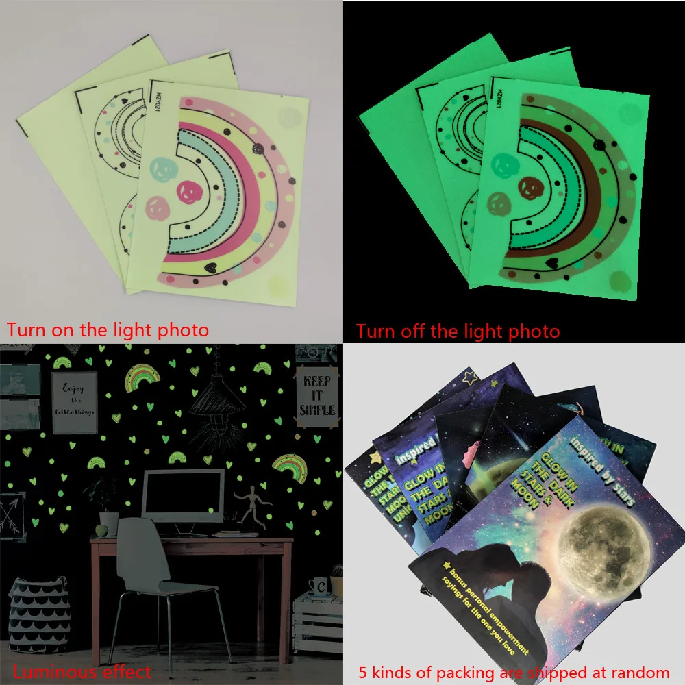 3 шт./компл. сердце радуга фотообои для спальни домашние украшения настенные