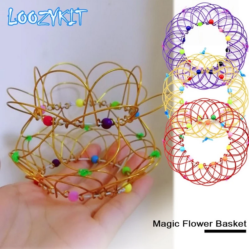 

Fidget Toys Popit Make Magic Steel Iron Ring Decompression Flexible Basket Soft Magical Toys Anti Stress Kids Gifts Juguetes