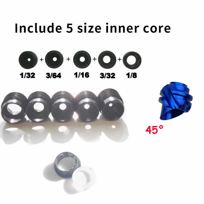 45 Degree Blue Set 45/37 градусов Алюминиевый Открытый прицел корпус Внутренний сердечник осветлитель диафрагма объектив блочный лук открытый стрельба из лука аксессуары - Цвет: 45 Degree Blue Set