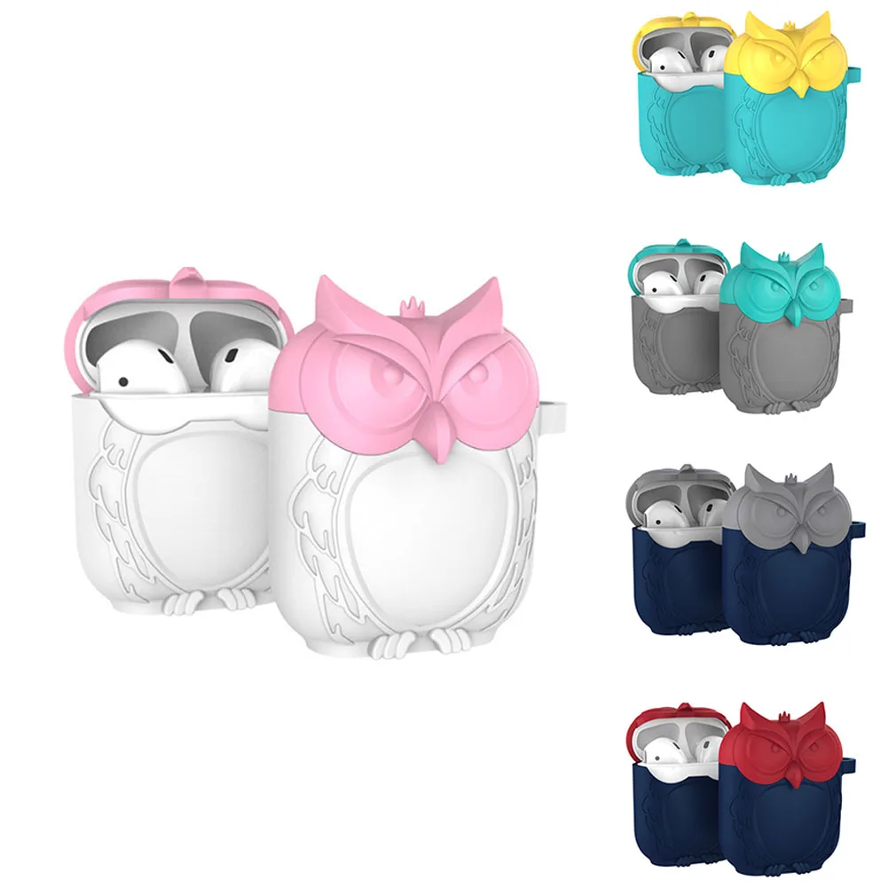Беспроводной Легкий силиконовый портативный ударопрочный чехол в форме Совы