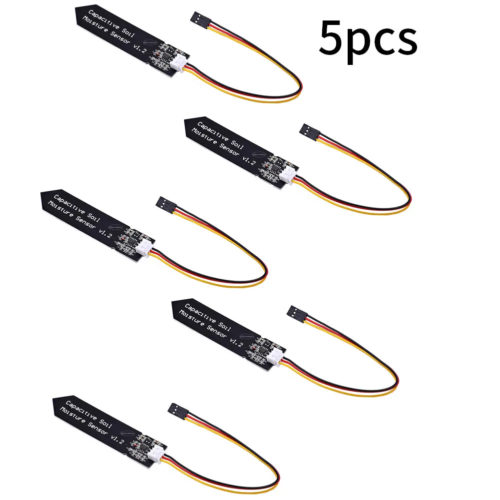 

Soil Moisture Sensor Humidity Sensor Capacitive Sensor Moisture Detection For Garden Watering DIY Garden 5PCS 2021New