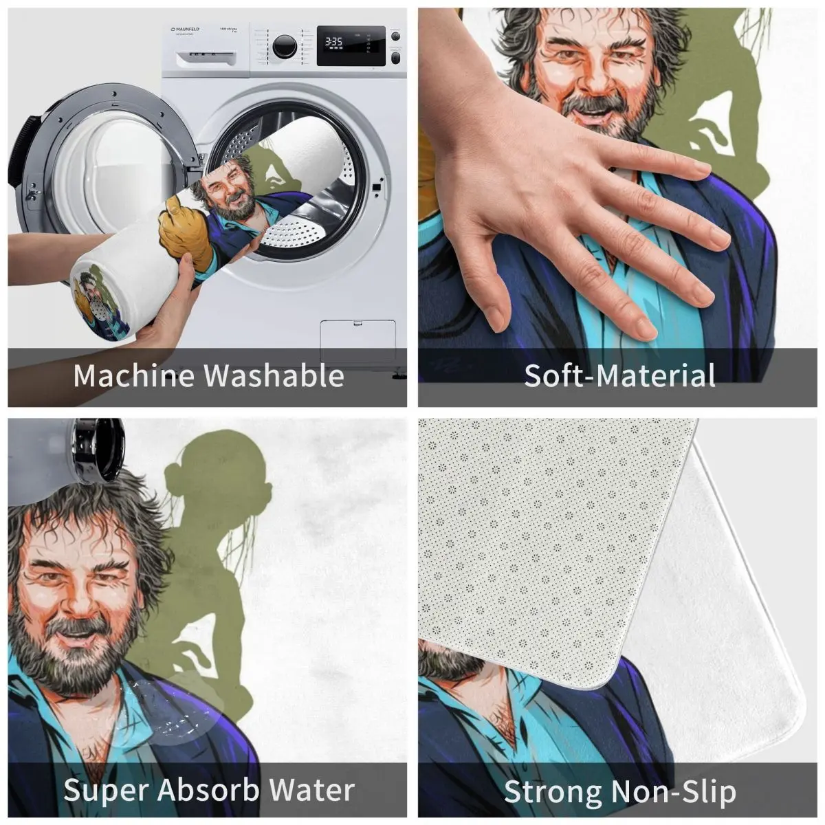 Коврик Питер Джексон пол цеммик коврик для ног ванной Противоскользящий туалета