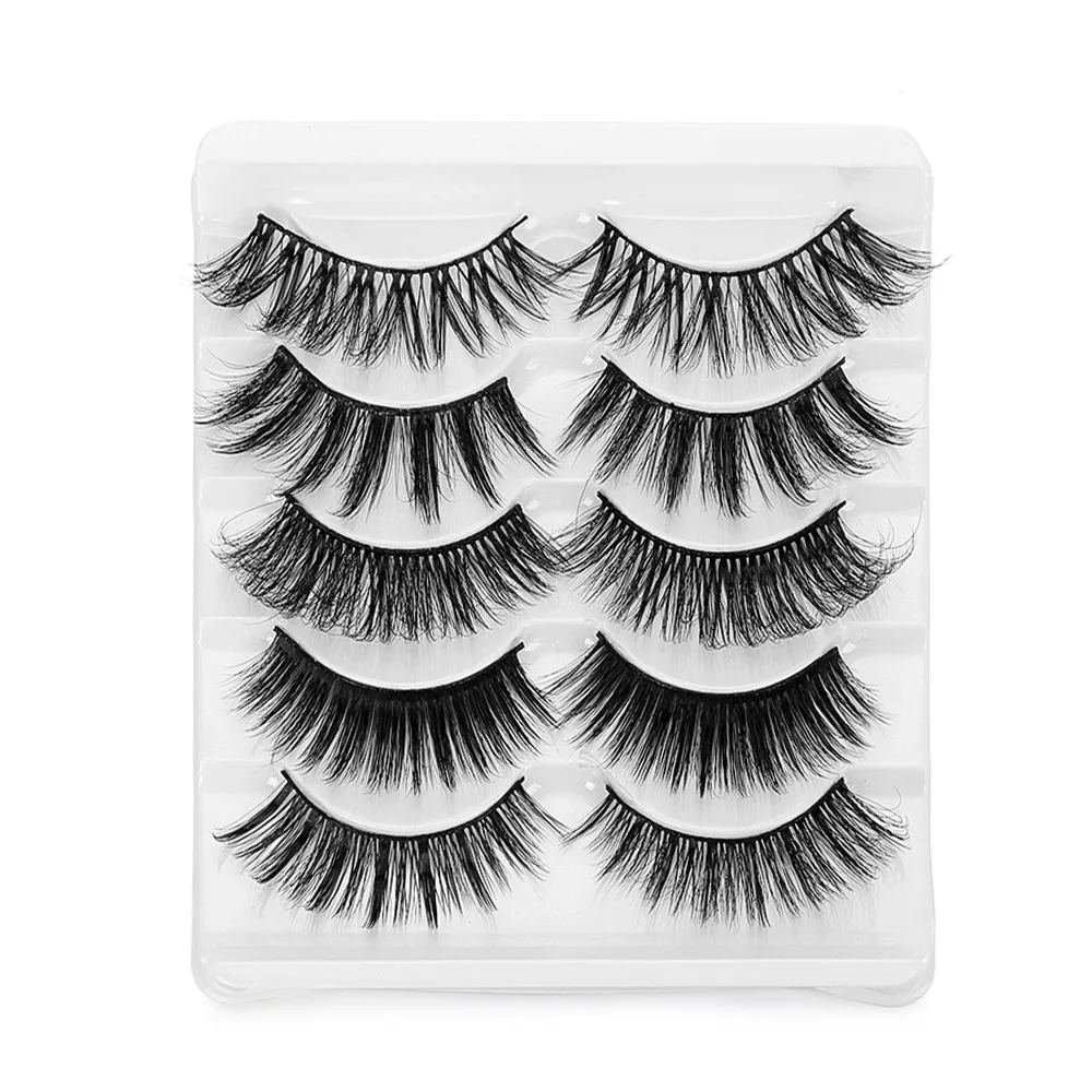 Mix Style GT16 5 пар смешанных стилей накладные ресницы 3D норковые волосы Wispy полный объем Natrual Lashes Пернатые расклешенные различные накладные ресницы - Цвет: Mix Style GT16