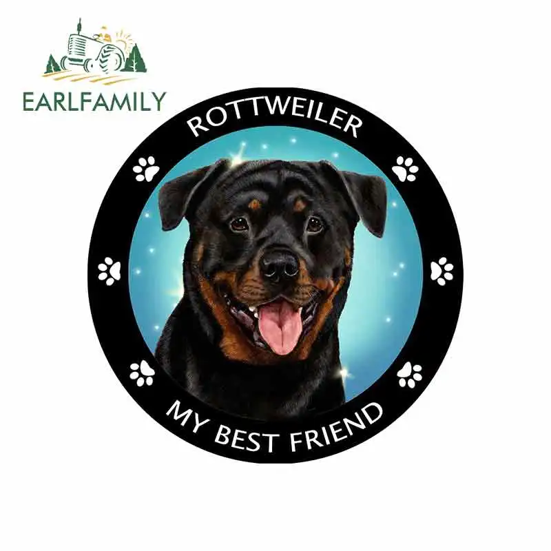 EARLFAMILY 13 см x для ротвейлера Собака логотип мультфильм виниловые наклейки на