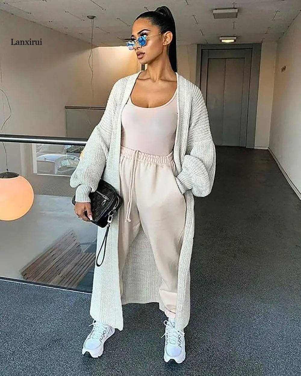 

Fall Winter Fashion Warm Women Casual Knitted Oversized Sweater Cardigan Long Sleeve Jumper Outwear Soft Loose Sweater
