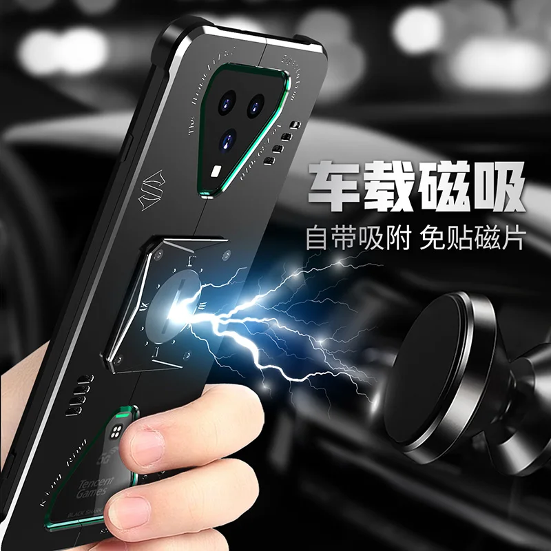 Black Shark 3 Pro Luxury Metal Aluminum Back Case For Xiaomi 4 3S Bumper | Мобильные телефоны и аксессуары