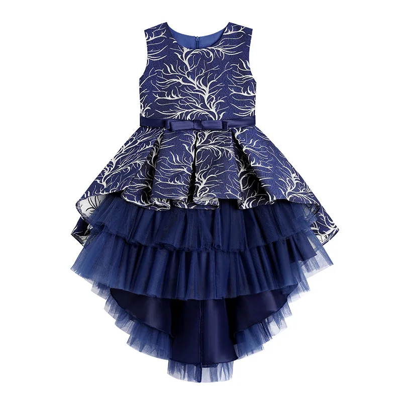 

Girls Princess Formal Dress Lace Summer Children Wedding Dress Tutu Party Ball Gown Costume Dresses Baby Kids Clothing 4-12 Year