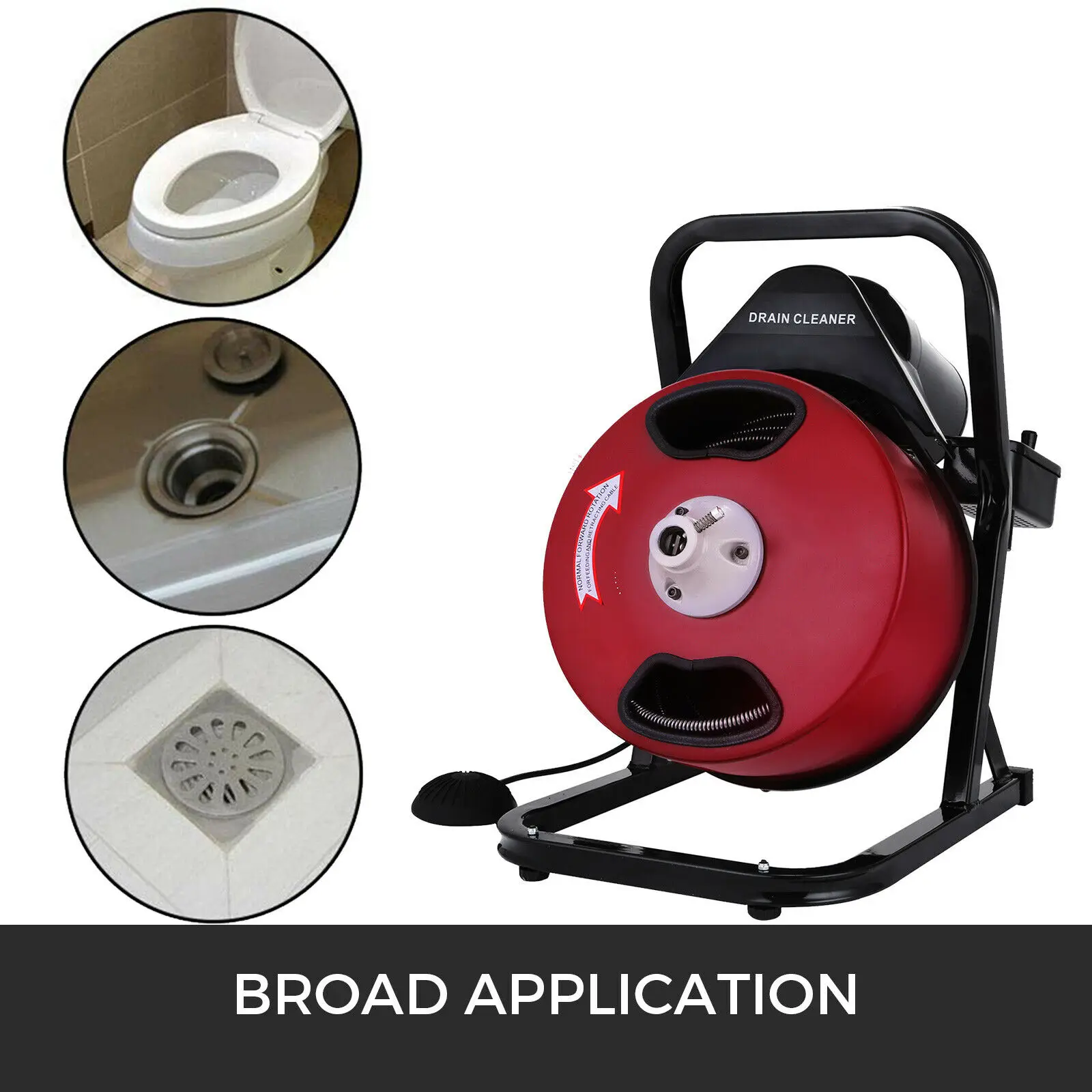 安い 下水道排水スパイラルクリーナー商業 50ft 1/2