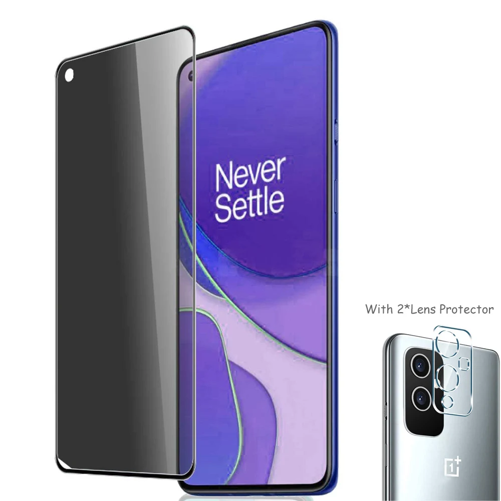 Антишпионская Защитная пленка для экрана полное покрытие закаленное стекло + 2