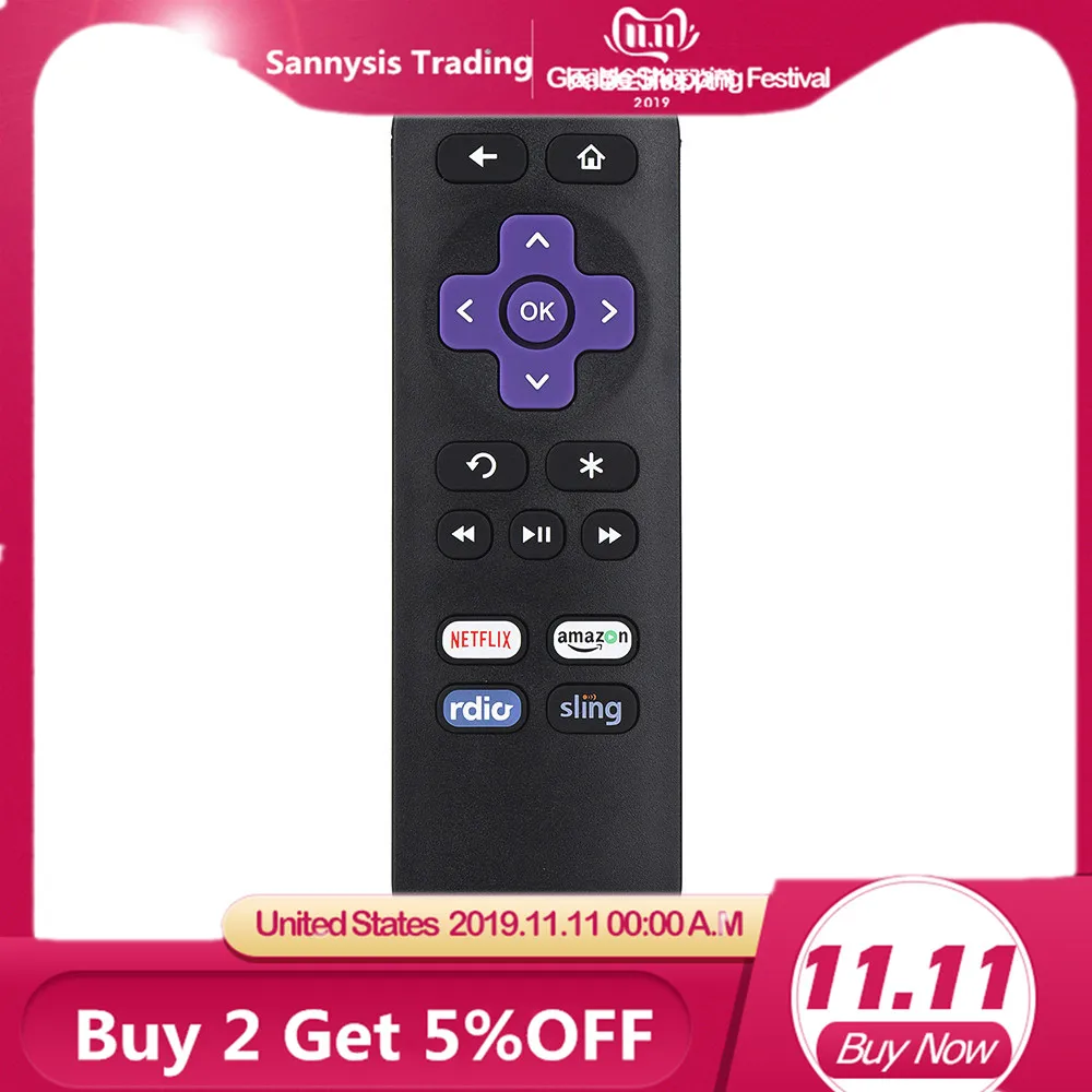 Новый Сменный пульт дистанционного управления для ROKU 1/ 2/3/4 LT HD XD XS с 4 быстрыми