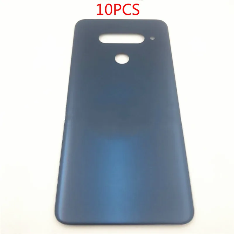 

10Pcs/lot For LG V40 ThinQ LM-V405QA V405QA V405TA V405UA Back Battery Cover Rear Door Panel Glass Housing Case+Adhesive Sticker