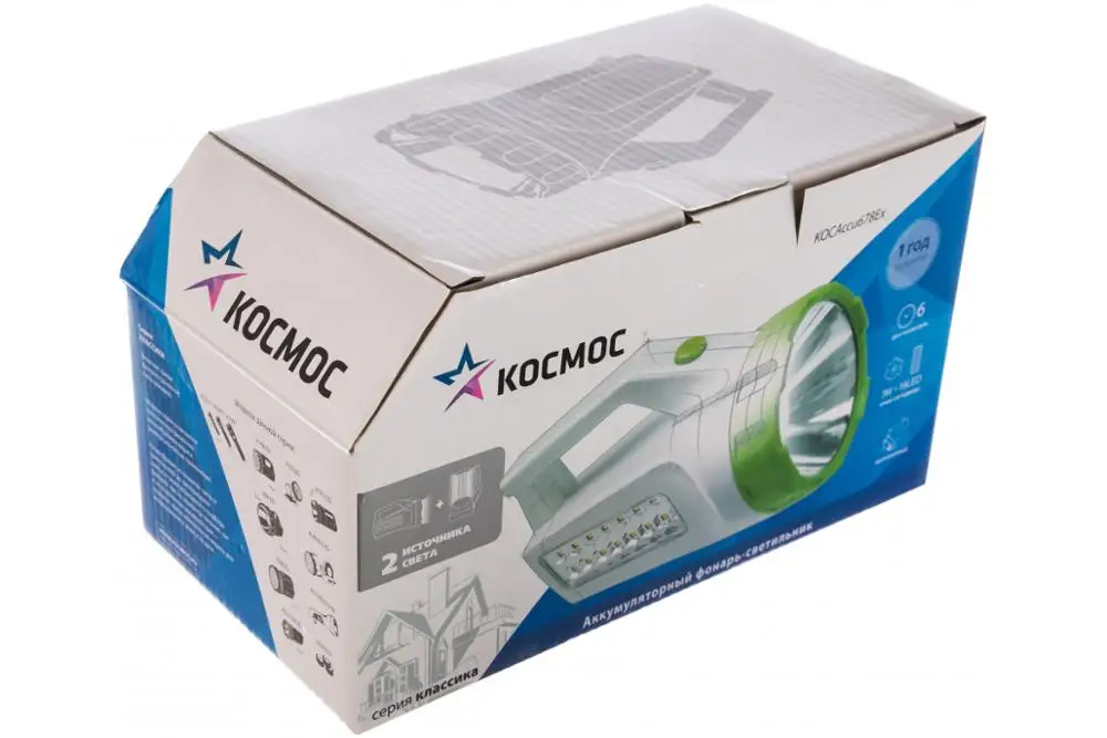 Lantern accum. LED space accu678ex 3 W + 16 * smd2835 working modes 4 v 1.2ah Lamps and Portable Lighting Flashlights | Лампы и