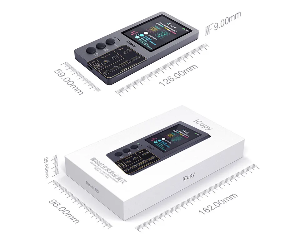 Qianli iCopy ЖК-экран цветной ремонт ПРОГРАММАТОРЫ eeeprom для iPhone XR XSMAX XS 8P 8 7P 7 Вибрация сенсорная фоточувствительная