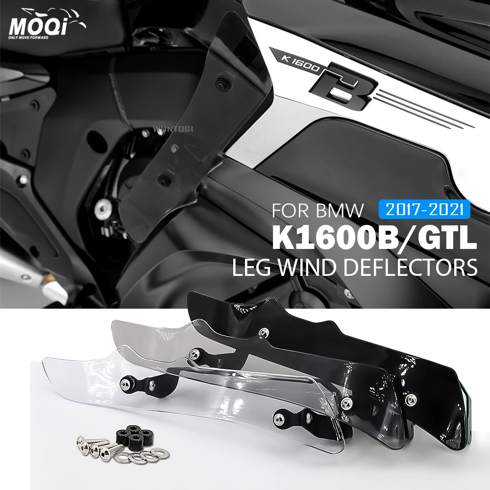 

Leg Wind Deflectors for BMW K1600 B GTL 2017 2021 2020 Acrylic Dark Smoke Transparent Grey Motorcycle Foot Protectors Windproof