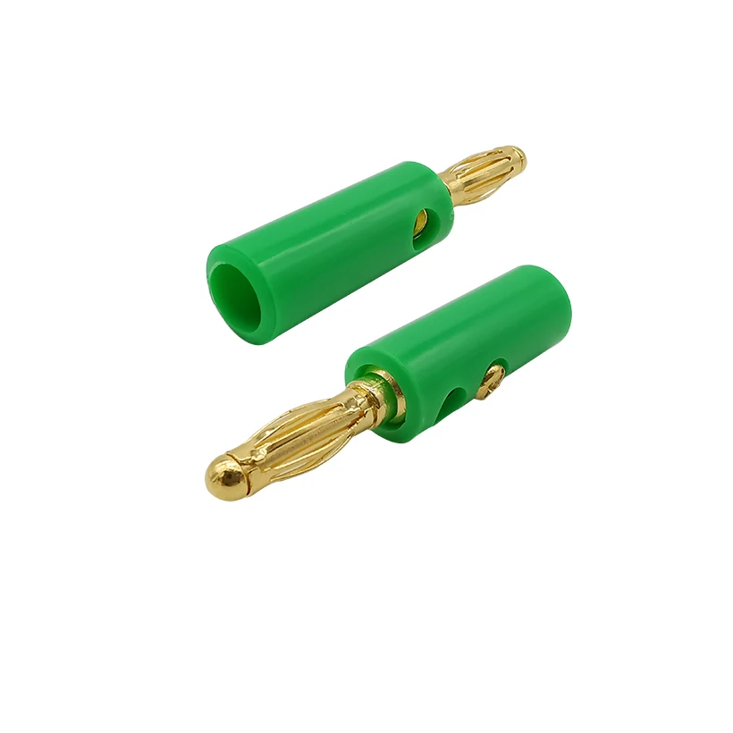 4 мм разъем типа банан Позолоченный аудиодинамик винт Мужской провод свечей