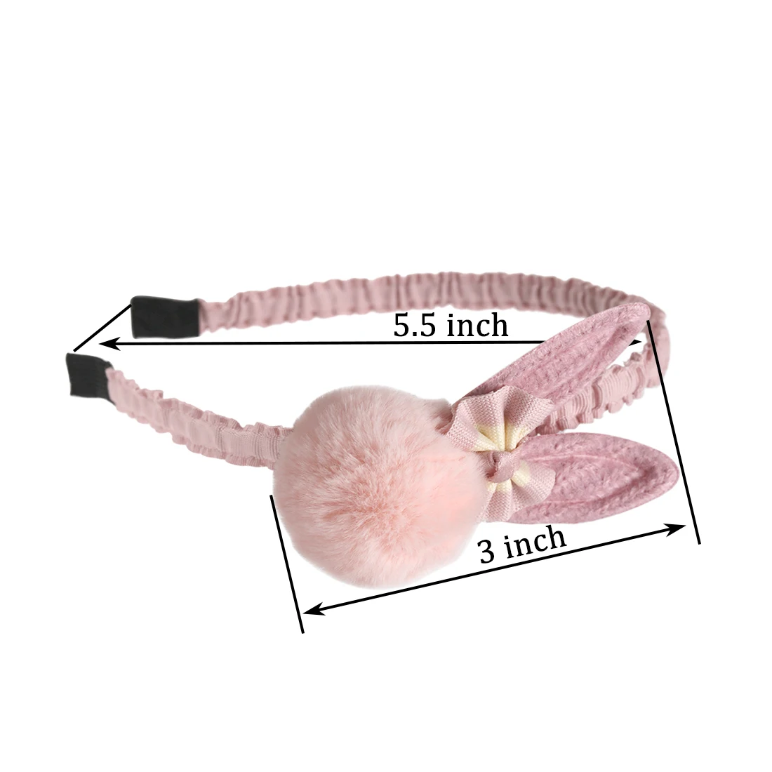 1 шт. большие ободки с кроличьими ушками помпоны милые пластиковые обручи для