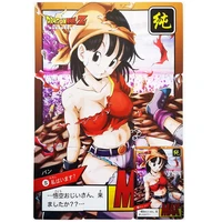 10pcsset dragon ball z pan battle damage super saiyan goku vegeta hobby collectibles game collection cards 9in1 sexy girl