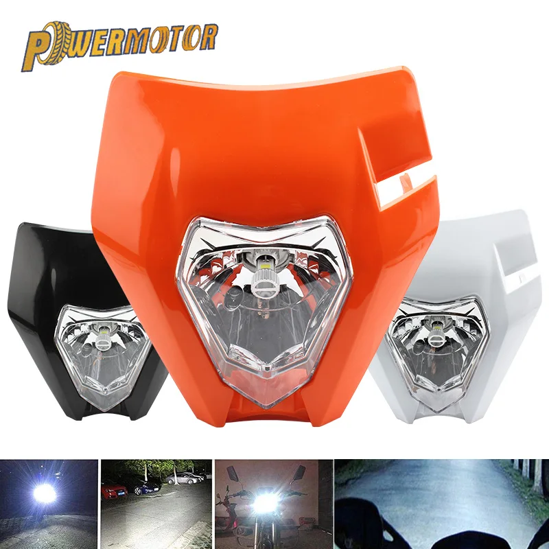 

Новая светодиодный ная фара для мотоцикла, фара для EXC XCF SX SXF XC XCF SMR CR YZF DRZ Supermoto 125 150 250 350 450 Enduro