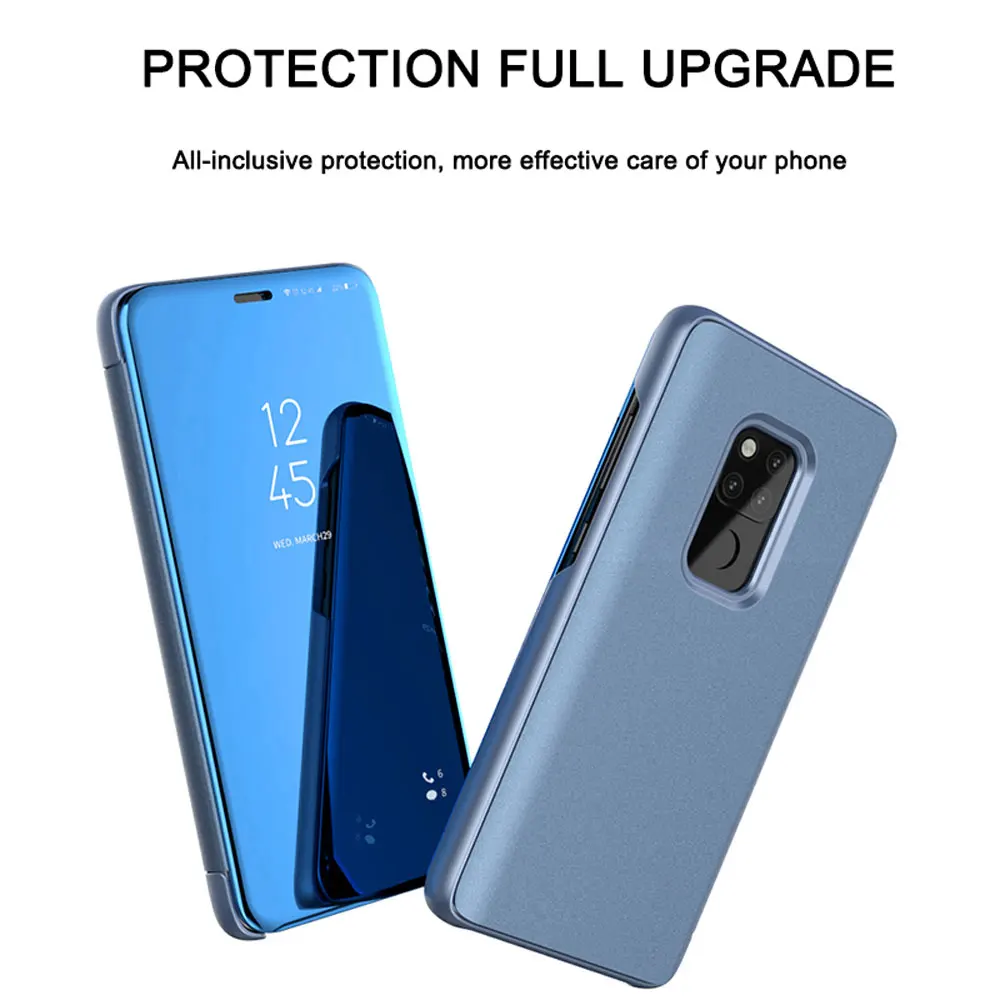 Прозрачный зеркальный флип-чехол для телефона HUAWEI P30 LITE PRO P30LITE P30PRO MATE20 MATE 20 X P Smart