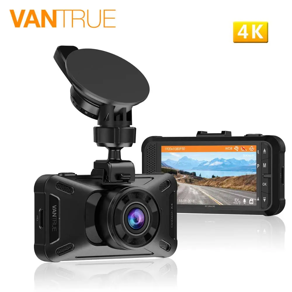Видеорегистратор VANTRUE X4 4K UHD 3840X2160 P/30fps, супер конденсатор, Автомобильный видеорегистратор, 3 дюйма, ЖК-дисплей, Автомобильный видеорегистратор с режимом парковки 24H