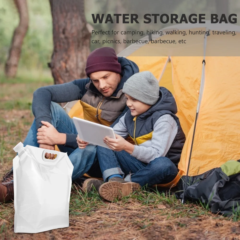 

3pcs Large Capacity Foldable Water Bag Outdoor Activity Water Storage Container