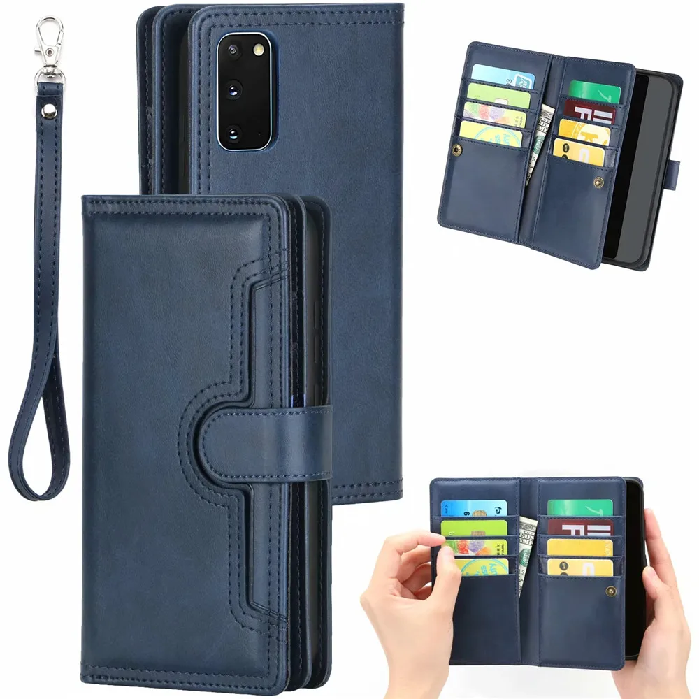 

Multi-functional Leather Case For Samsung Galaxy S20 / S20 Plus With Strap Wallet Phone Cases for Samsung S20 Ultra Cover