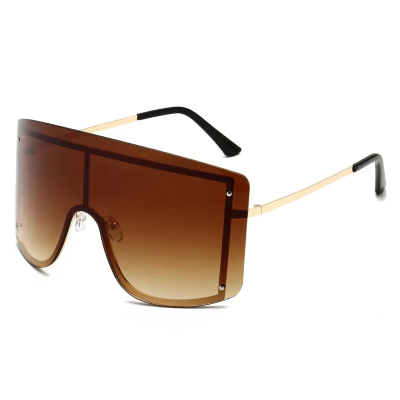 GIFANSEE негабаритные солнцезащитные очки без оправы Женская защитная маска