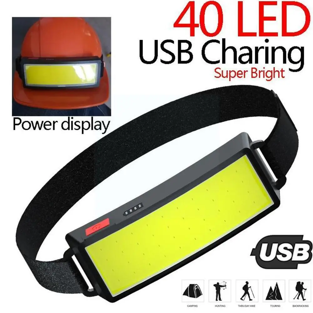 

Фонарь налобный светодиодный Аккумуляторный с зарядкой от Usb, 35000 лм