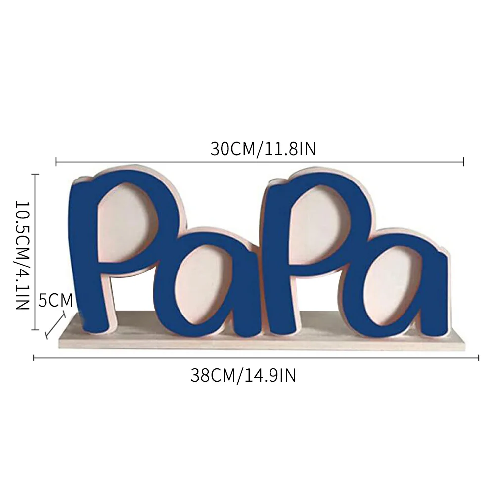 

Father'S Day Photo Frame PAPA DAD Creative Letter Picture Acrylic Holder Of Home Desktop Decor Ornament Perfect Send Father Gift