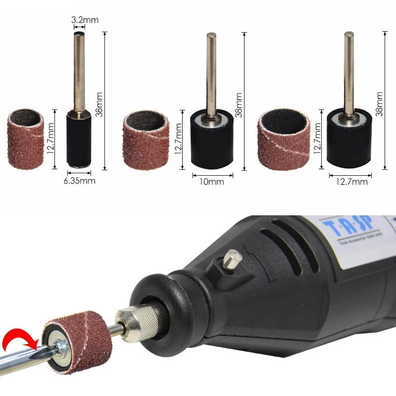 Набор абразивных насадок для ногтей 126 шт. набор втулок и барабанов абразивные