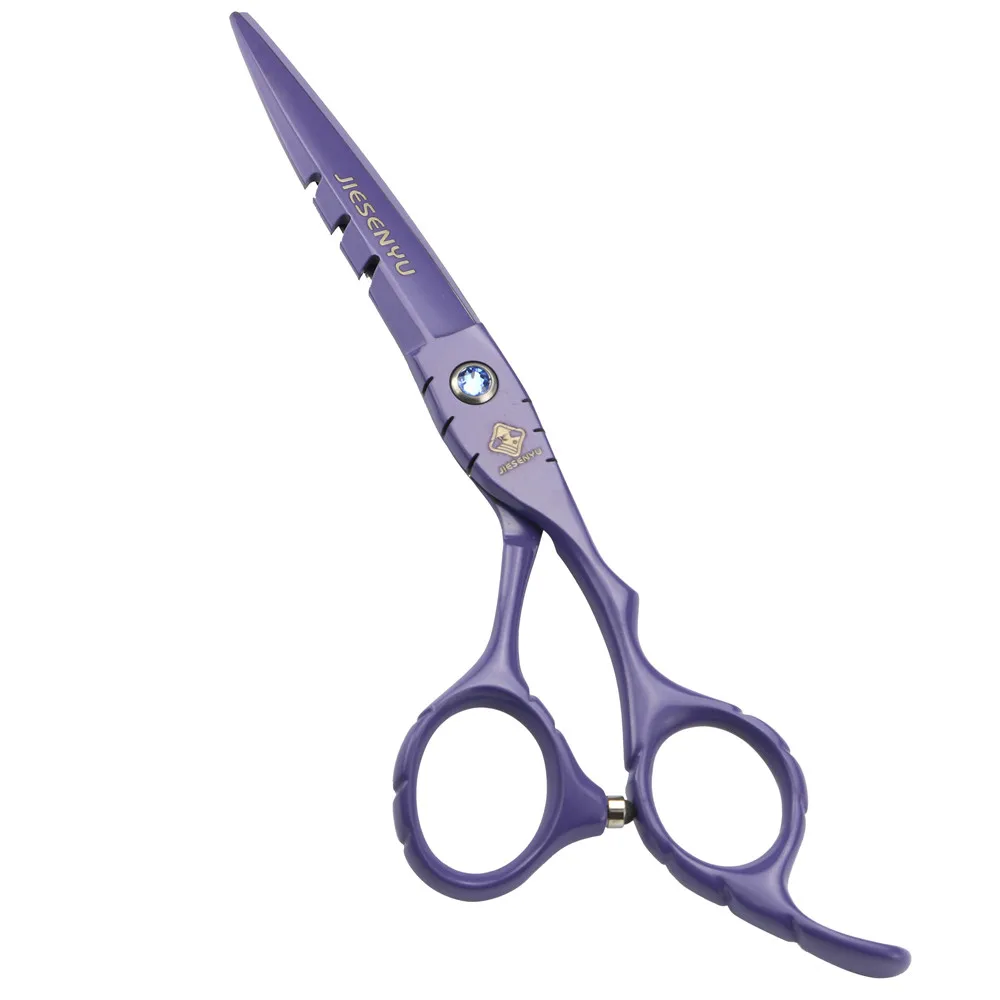 cutting scissors Высококачественные фиолетовые 6,0-дюймовые синие бриллиантовые персональные дизайнерские простые Парикмахерские ножницы стилист волос должны быть - Цвет: cutting scissors