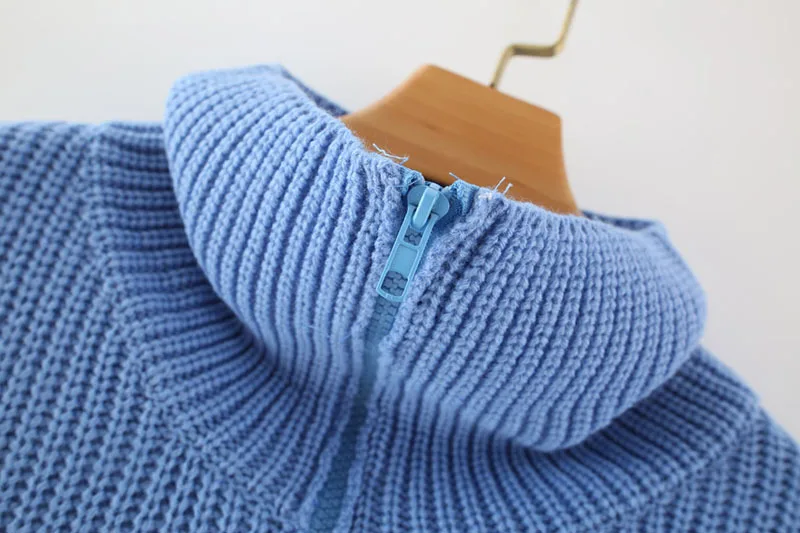 

HSA Women Zipper Turtleneck Sweater 2020 Autumn Winter Solid Color Pullovers Ladies Sweaters Long Sleeve Sweater Pullovers Tops