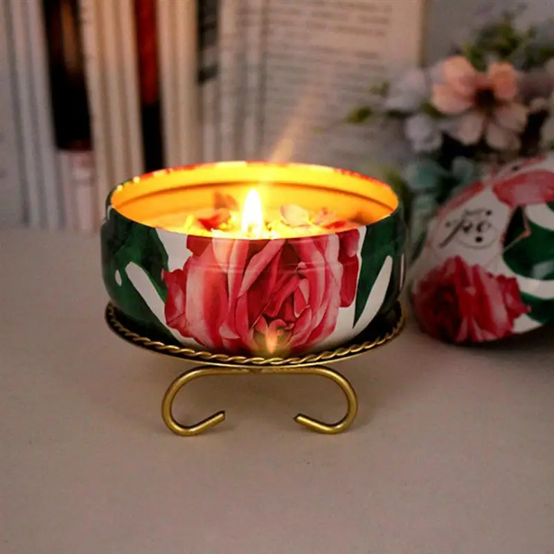 Золотой железный подсвечник для стола Круглый Подсвечник украшения дома | Дом и