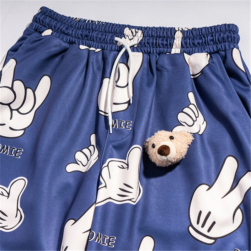 

Rainbowtouches Straight Wide Leg Pants Men's Drop Sports Pants Hip Hop Couple Loose Drawstring Leggings Comfortable And Casual