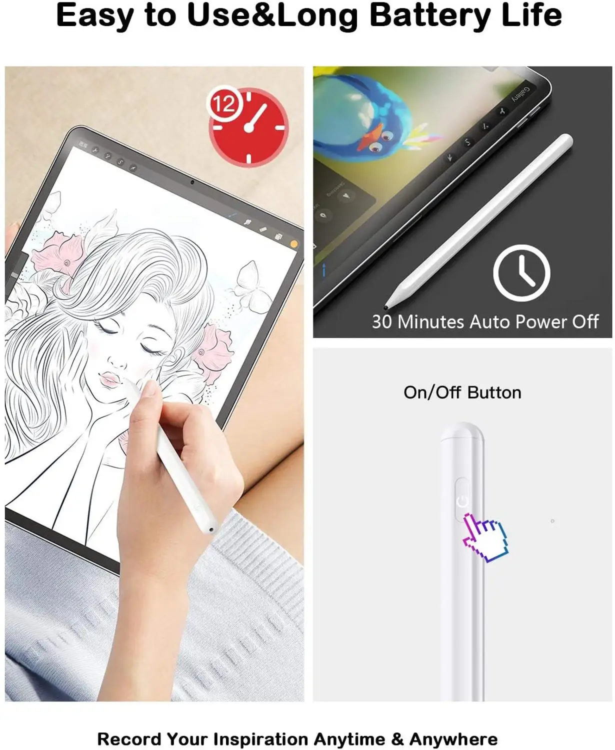 Универсальный стилус/Карандаш для Apple Pencil 1 2 IPad 2018 Air Pro 11 12 9 планшет умная