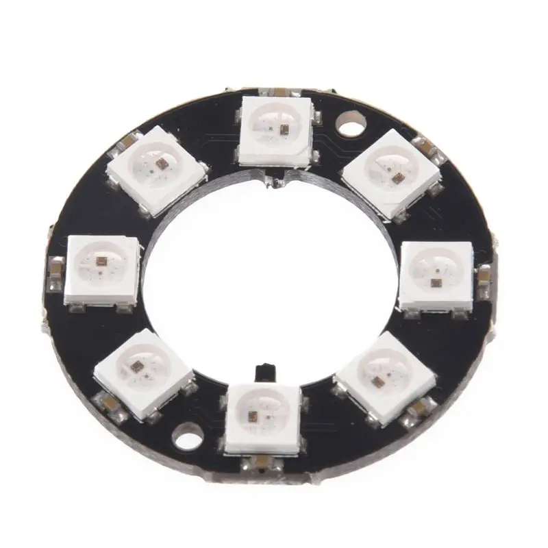 8 битный WS2812 5050 RGB светодиодный кольцо Круглый лампы светодиодные украшения