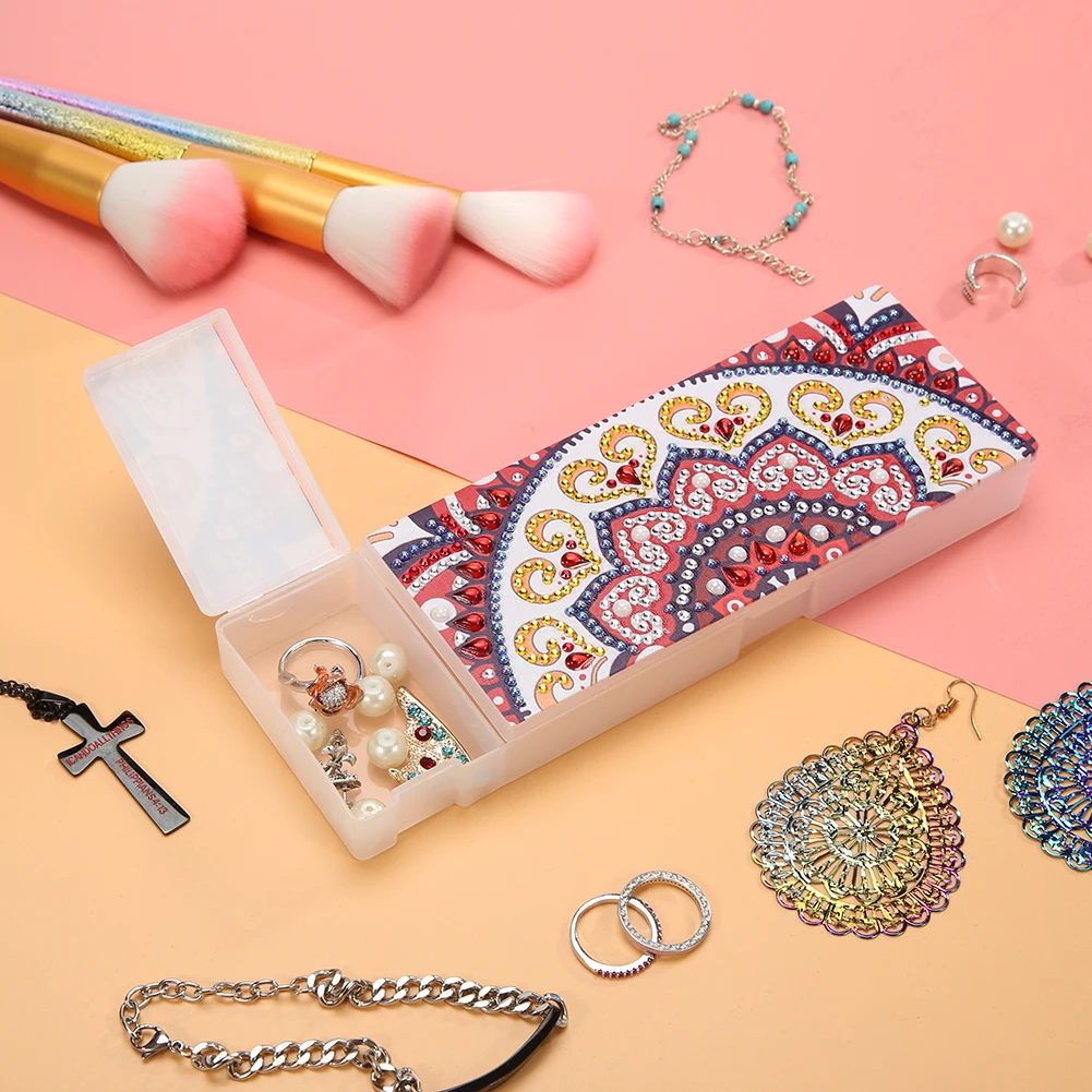DIY специальный чехол карандаш с алмазной росписью 2 сетки коробка для хранения