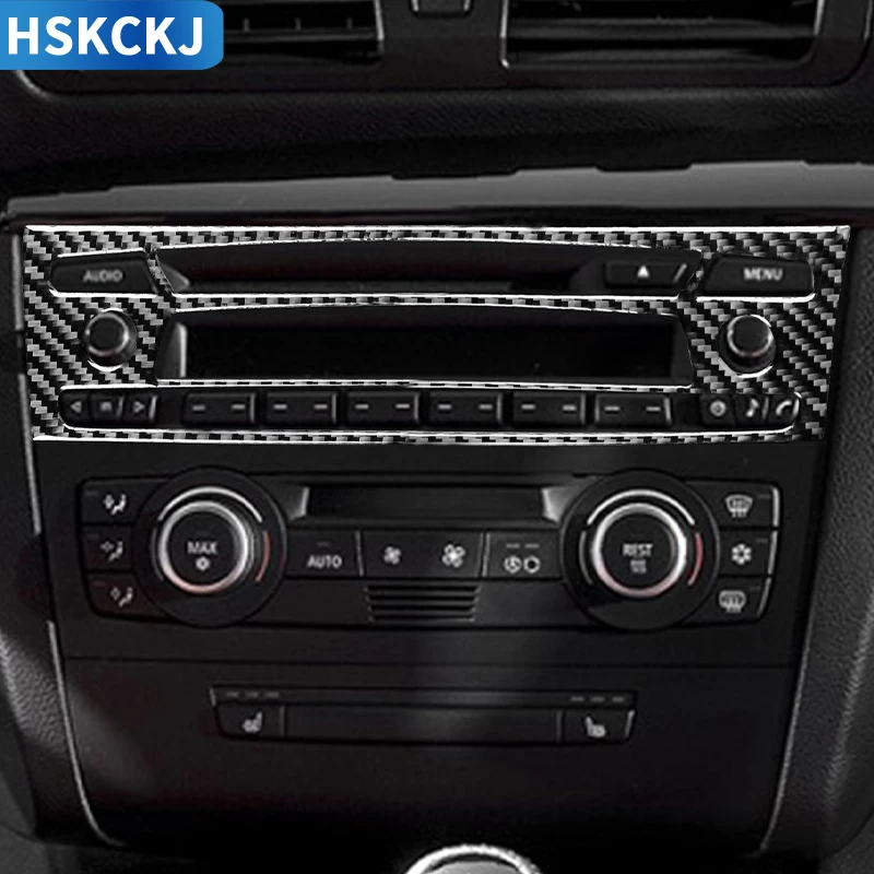 

Кнопки кондиционера для BMW 1 серии E81, E82, E87, E88 2008-2013, наклейки из углеродного волокна, кнопки AC, CD, панель, внутренняя отделка автомобиля