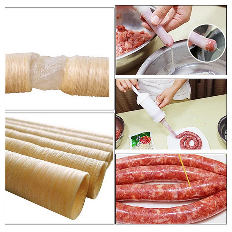18mm Dry Collagen Sausage Casing Tube Meat Sausages For Maker | Дом и сад
