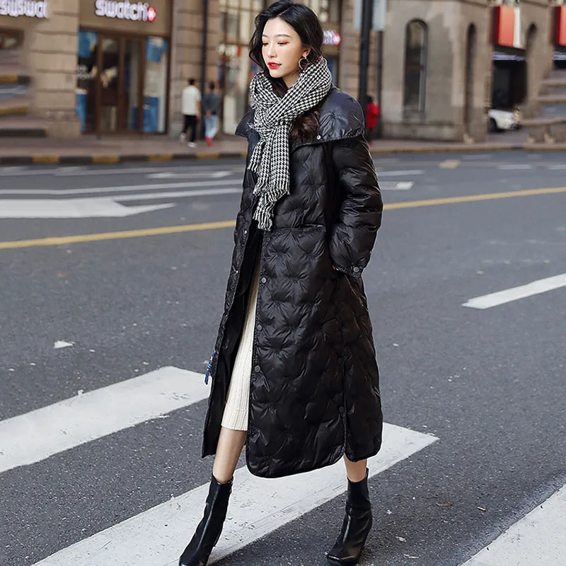 2021 Winter Jacket Women Parka Long Coats embroidery Cotton Padded Winter Coat Women Warm Thicken Jaqueta Feminina Cotton Coat