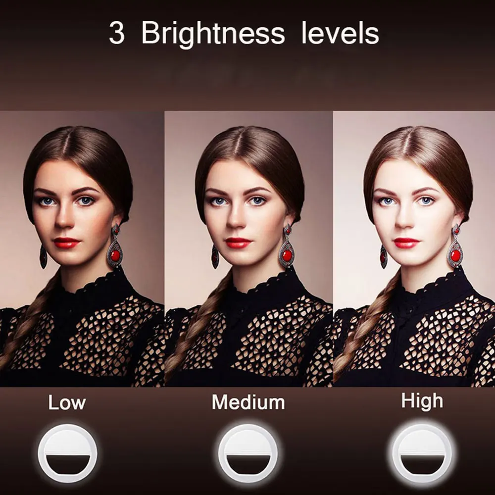 Rainwayer 36 светодиодный светильник для селфи для Iphone светильник ing Night Darkness кольцо для фотографии селфи кольцо для всех смартфонов A2