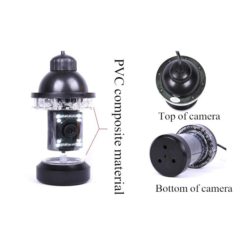 

Underwater Video Fishing Camera 50M Cable 7'Monitor DVR Recording Fishing Inspection Camera Fish Finder Waterproof Night Vision
