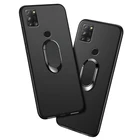 Чехол для Alcatel 3X 2020, чехол, красный, синий, черный, классическое кольцо на палец, вращение на 360 градусов, мягкий силиконовый чехол для Alcatel 3X 2020, чехол
